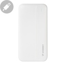 Powerbank Li-Po 10000mAh 2xUSB balts