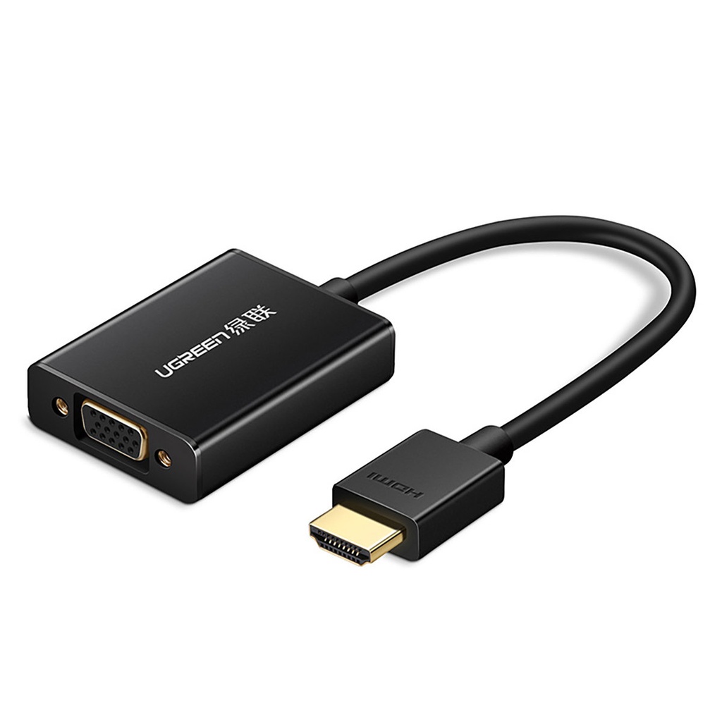 HDMI ir VGA adapteris + USB ir micro USB kabelis 1 m juodas