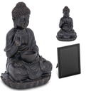 Saules dārza kaskādes strūklaka ar LED budda 1,2 W apgaismojumu