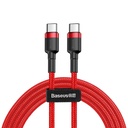 Durable flexible cable USB-C PD PD 2.0 60W 20V 3A QC3.0 2M red cable