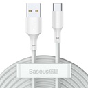 2x USB-C fast charging USB cable Power Delivery Quick Charge 40 W 5 A 1.5 m white