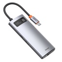 Multifunctional HUB 6in1 USB USB-C PD HDMI 3x USB 3.2 RJ45 Grey