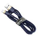 Durable nylon cable USB Iphone Lightning cable QC3.0 1.5A 2M blue