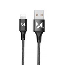 USB cable Iphone Lightning 2.4A 1m black