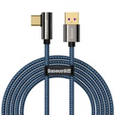 Legendary angled cable cable for gamers USB USB-C 66W 2m blue