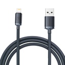USB Iphone Lightning 2.4A 2m fast charging and data transfer cable black