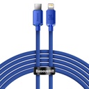 USB-C Iphone Lightning 20W fast charging and data transfer cable 2m blue