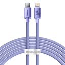 USB-C Iphone Lightning 20W fast charging and data transfer cable 2m purple