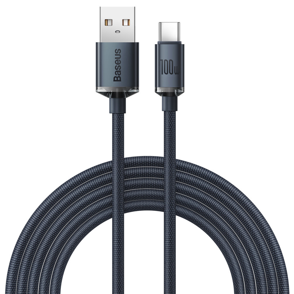 USB-C 100W USB fast charging and data transfer cable 2m black