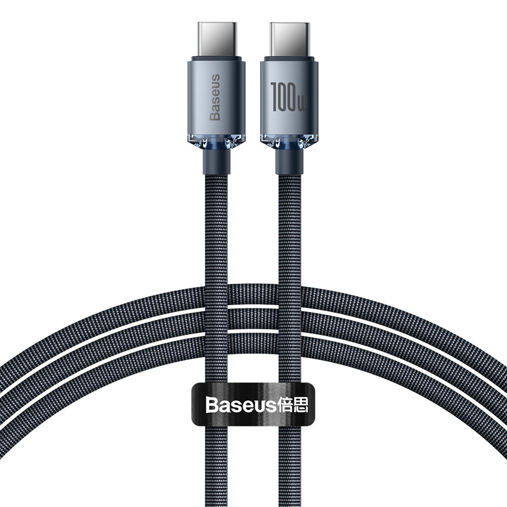 USB-C USB-C 100W fast charging and data transfer cable 1.2m black