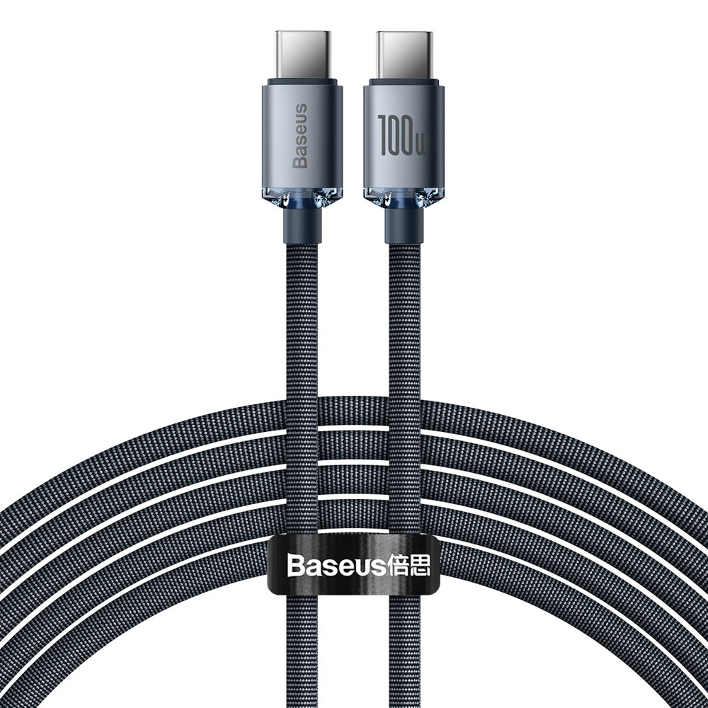 USB-C USB-C 100W fast charging and data transfer cable 2m black