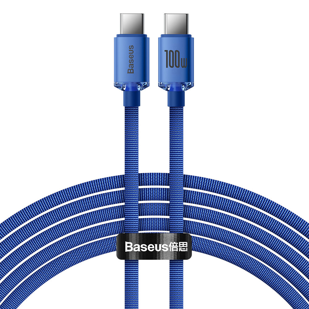 USB-C USB-C 100W fast charging and data transfer cable 2m blue
