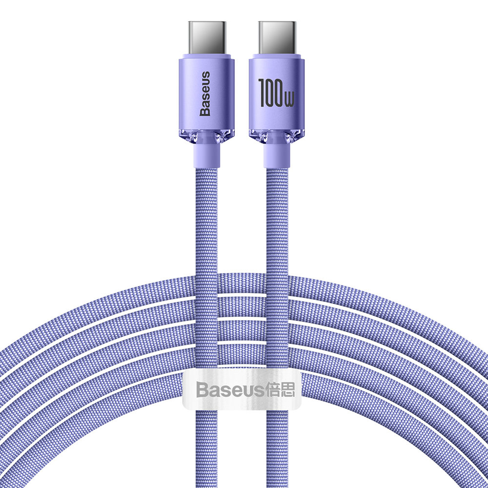 USB-C USB-C 100W fast charging and data transfer cable 2m purple