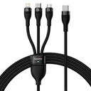 Flash Series II USB-C Iphone Lightning microUSB cable 100W 1.5m black