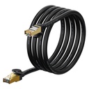 Speed Seven RJ45 Cat 7 10Gbps ātrgaitas tīkla kabelis 2m melns