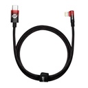 Angular Power Delivery cable with USB-C Iphone Lightning side connector 1m 20W red
