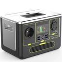 Portable powerbank charging station 4xUSB 2xUSB-C 1xDC 1xAC 40 Ah LED.