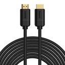 HDMI 2.0 4K 30Hz 3D HDR 18Gbps kabelis 8 m - melns
