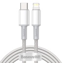 Kabelis "iPhone" USB-C - "Lightning" greitojo įkrovimo 20W 2 m - baltas