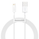 Aukščiausios kokybės "iPhone" USB - "Lightning" 1,5 m kabelis - baltas