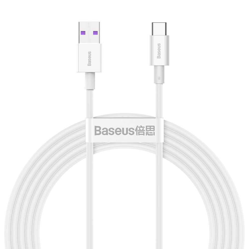 "Superior" USB - USB-C 66W 6A 2 m kabelis - baltas