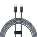 Kabelis iPhone USB-C - Lightning Power Delivery 20W 2 m - pilkas