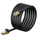 Ātrgaitas tīkla kabelis Patchcord RJ45 CAT 7 10Gbps 3m - melns
