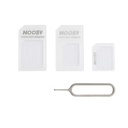 Noosy nano micro SIM card adapter set + key white