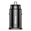 Square 2x USB QC3.0 Quick Charge 3.0 SCP AFC 30W smart car charger black