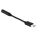 Adapter adapter from USB-C to 3.5 mini jack audio jack black