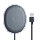 "Jelly Qi" 15 W belaidis įkroviklis telefono ausinėms + USB kabelis - USB-C juodas