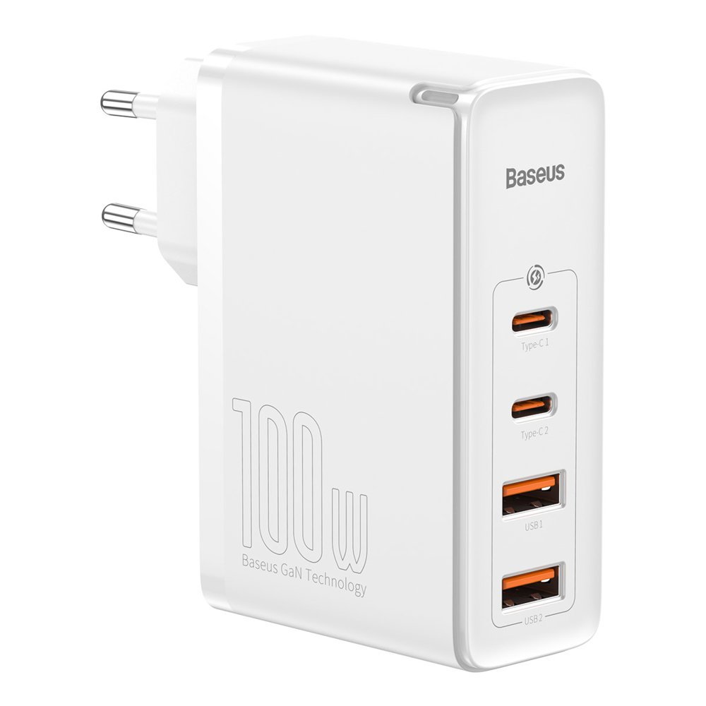 GaN2 Pro USB USB-C QC PD greitasis įkroviklis 100 W, baltas