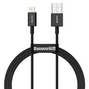 Aukščiausios kokybės Iphone USB - Lightning 2.4A 1 m juodas kabelis
