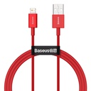 Superior cable cable for Iphone USB - Lightning 2.4A 1m red