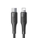 "iPhone" USB-C - "Lightning PD" 2.4A 20W greitojo įkrovimo kabelis 1,2 m juodas