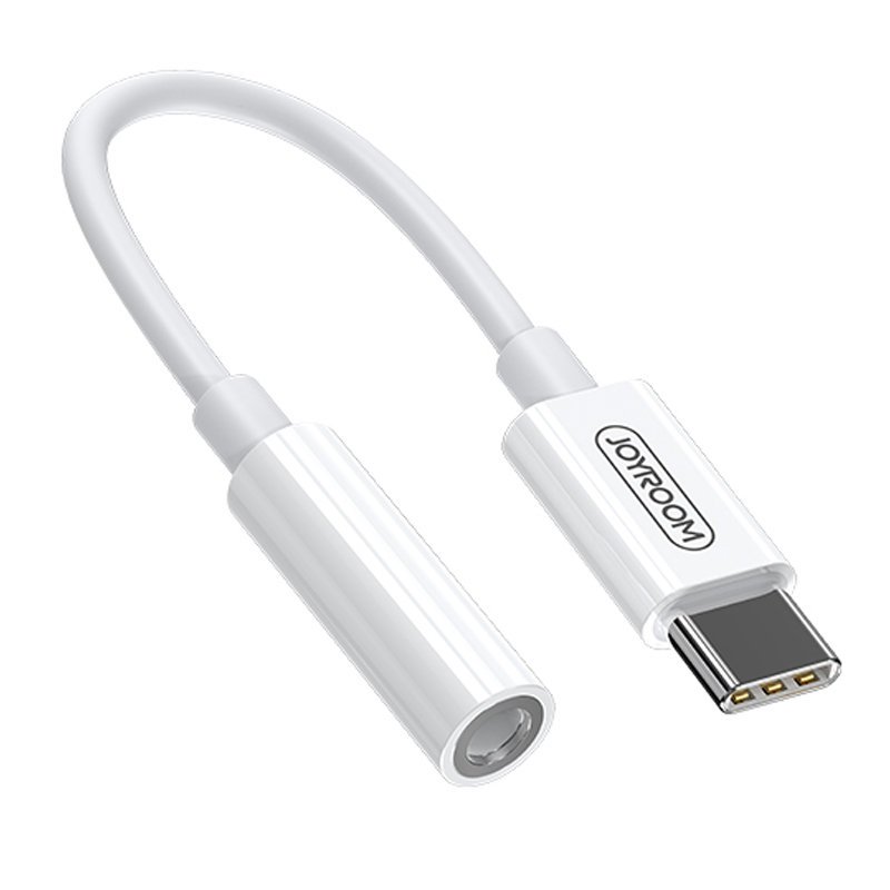 Adapteris ausinėms 3,5 mm mini lizdo moteriškas - USB-C vyriškas baltas