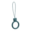 Silicone lanyard for phone pendant bear ring finger ring green