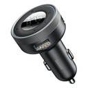 FM raidītājs MP3 atskaņotājs auto lādētājs LED 2x USB Bluetooth melns