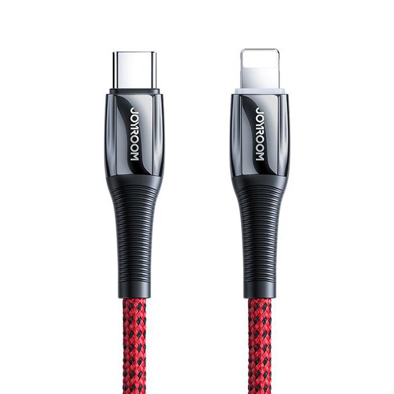 Kabelis iPhone USB-C - Lightning Power Delivery 20W 2.4A 1.2m sarkans