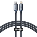 USB - Lightning kabelis ātrai uzlādei un datu pārsūtīšanai 1,2 m melns