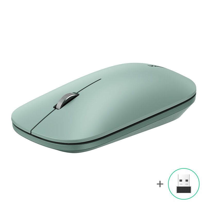 Patogi belaidė USB kompiuterio pelė žalia