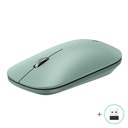 Patogi belaidė USB kompiuterio pelė žalia