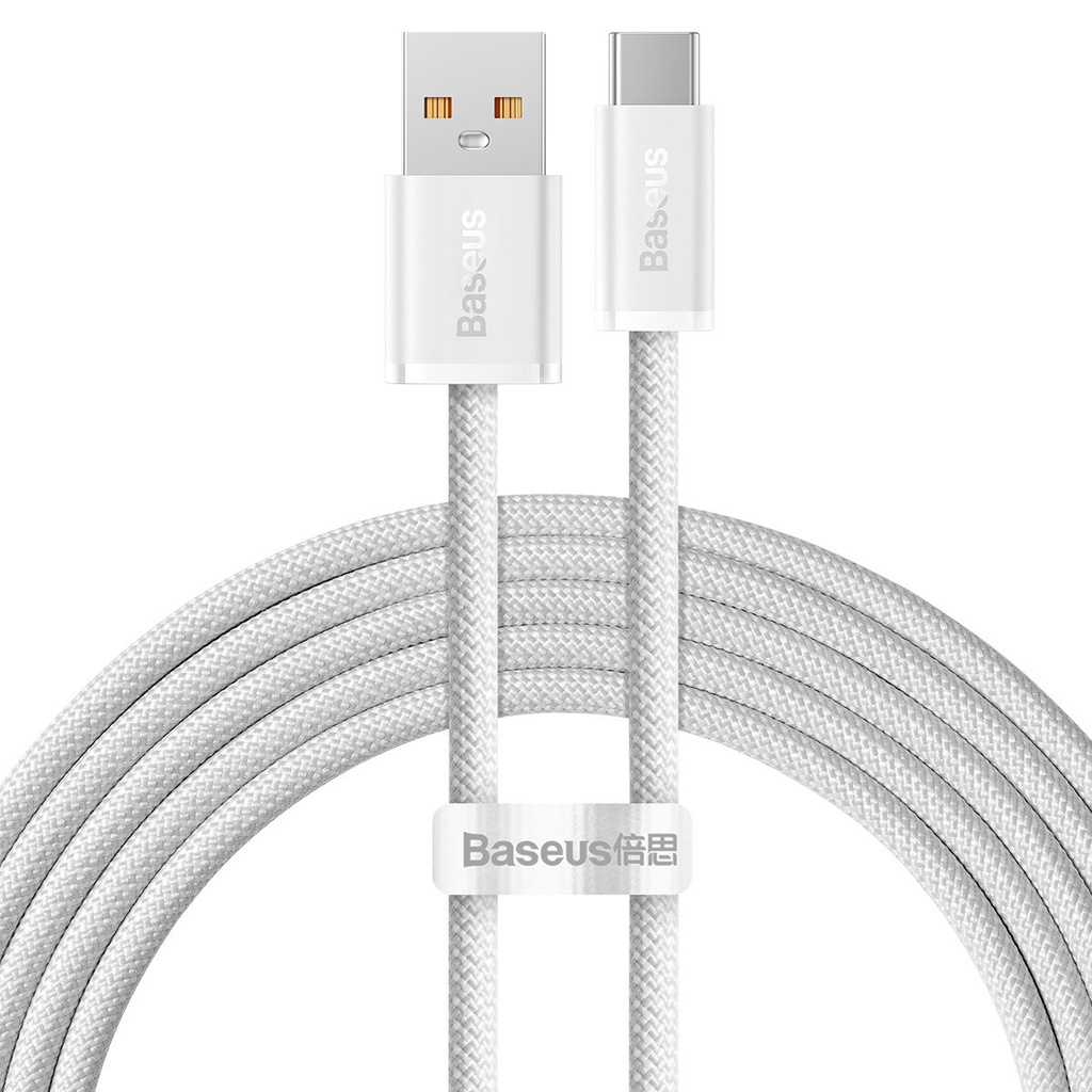 "Dynamic" serijos kabelis USB - USB-C 100W 2 m, baltas