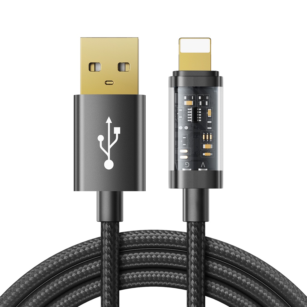 "iPhone" USB - "Lightning PD" 20 W greitojo įkrovimo kabelis 1,2 m juodas
