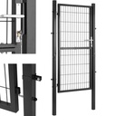 Garden entrance gate in steel 105 x 231 cm