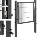 Garden entrance gate in steel 105 x 131 cm