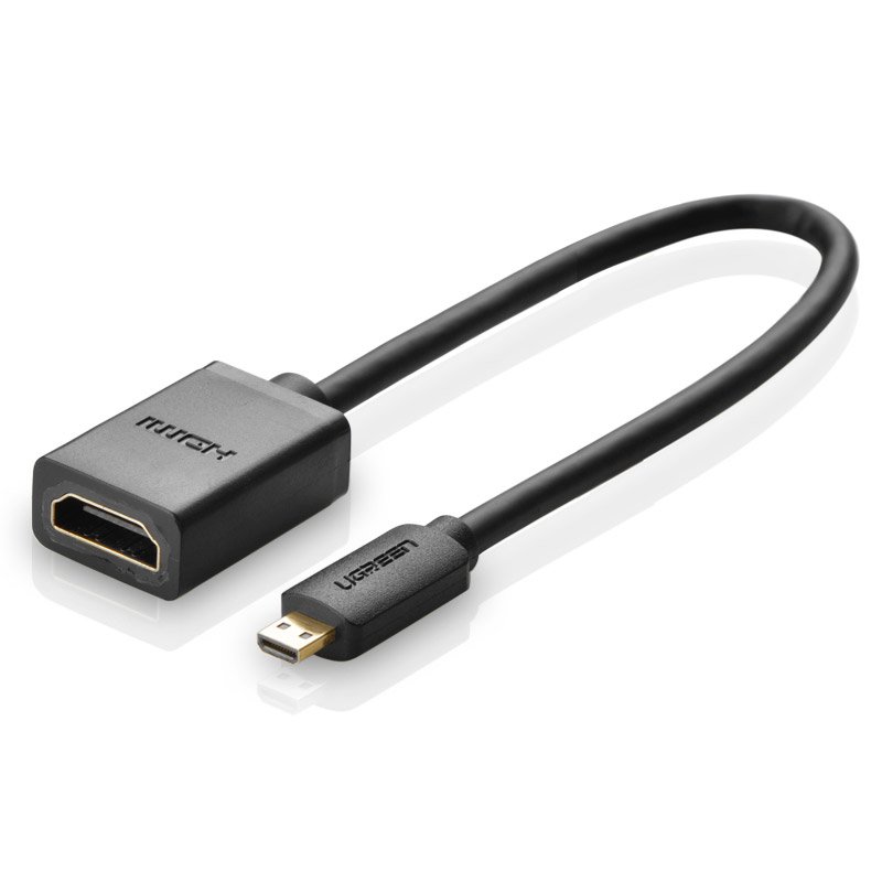 HDMI ir micro HDMI adapterio kabelis 20 cm, juodas