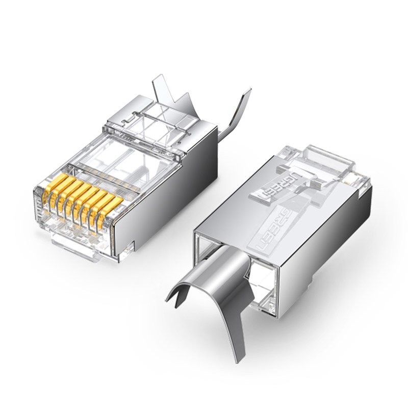 RJ45 8P8C Cat 6A / 7 moduļu kontaktdakša - 10 gab. komplektā.