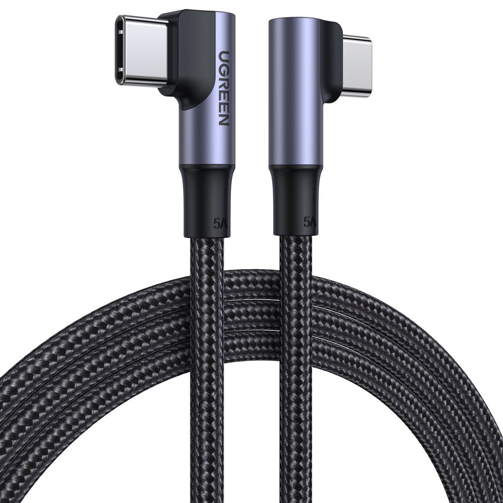 USB-C pintas kabelis Quick Charge PD 100W 1 m juodas