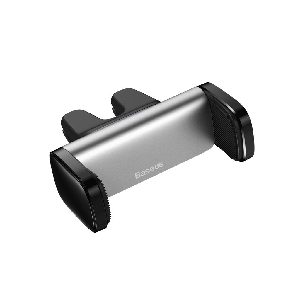 Car phone holder for windshield grille silver